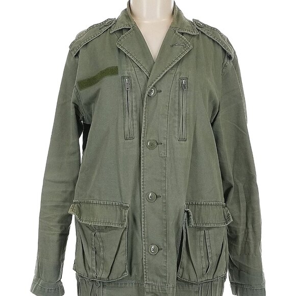 BDG UO CARGO Army Jacket – Olive Green w/ Gold Eagle Studs– see video for fit - Picture 1 of 6